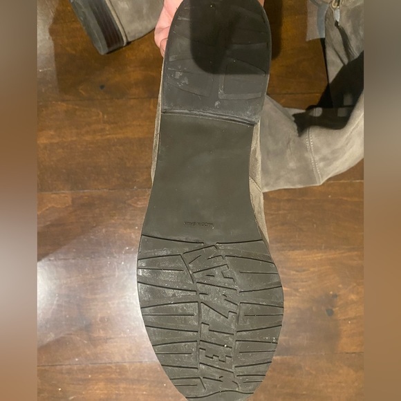 STUART Weizman taupe suede Lowland over the knee boots - Picture 3 of 16